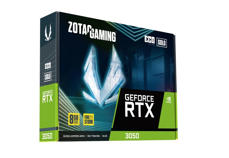 RTX 3050 8GB ZOTAC Gaming ECO Solo GDDR6 1Fan