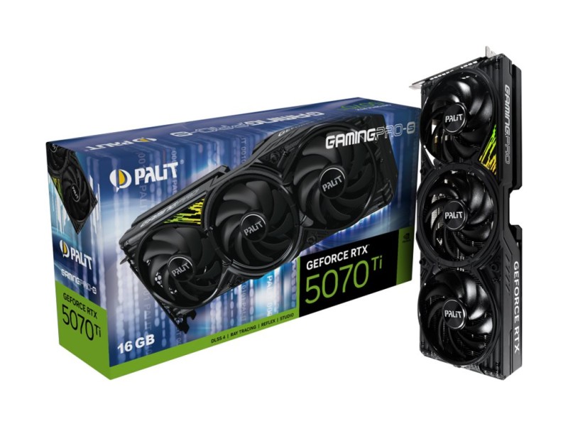 RTX 5070 Ti Palit GamingPro-S 16GB GDDR7 3 Fan